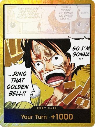 DON!! Card (Luffy) (Gold)  [Adventure on Kami's Island] Foil