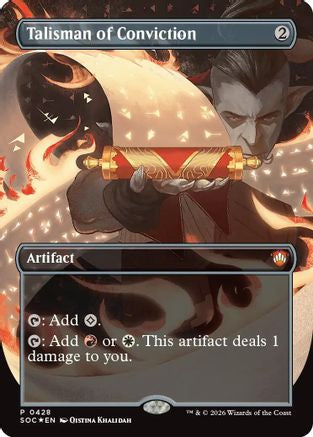 Talisman of Conviction (SOC-428) [Commander: Secrets of Strixhaven] Foil MTG Single Wizards of the Coast