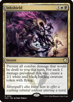 Inkshield (SOC-316) [Commander: Secrets of Strixhaven] MTG Single Wizards of the Coast