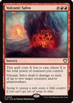 Volcanic Salvo (SOC-259) [Commander: Secrets of Strixhaven] MTG Single Wizards of the Coast