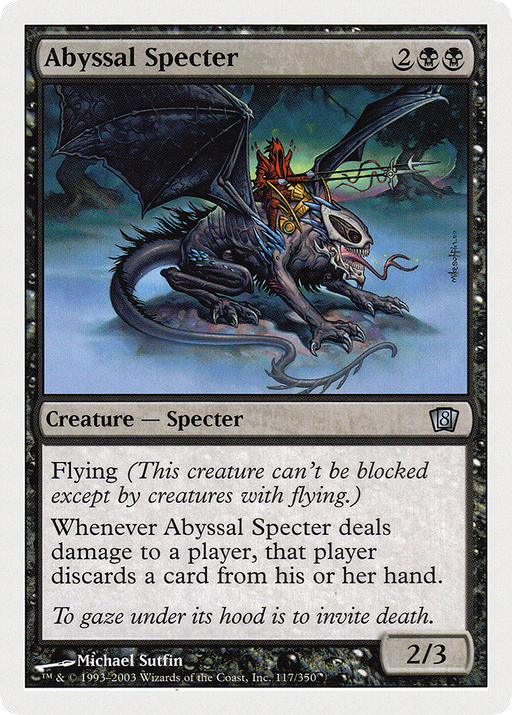Abyssal Specter (8ED-117) [8th Edition] MTG Single Wizards of the Coast