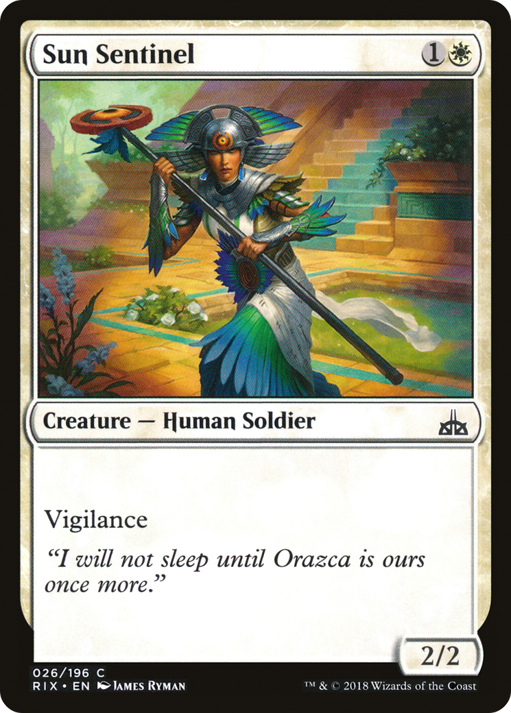 Sun Sentinel (RIX-026) [Rivals of Ixalan] MTG Single Wizards of the Coast