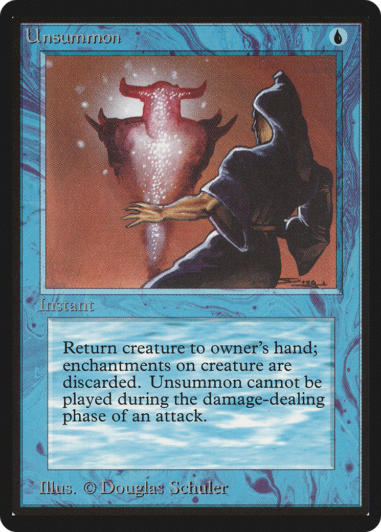 Unsummon (LEB-) [Oldschool] Limited Edition Beta MTG Single Wizards of the Coast