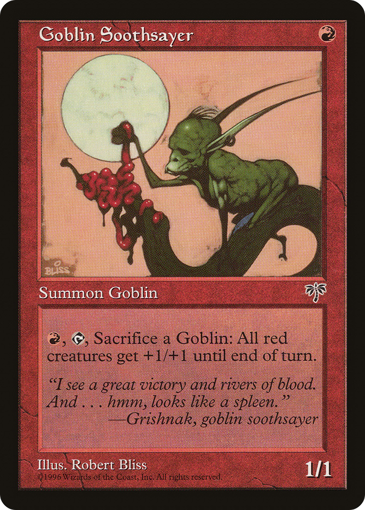 Goblin Soothsayer (MIR-) [Mirage] MTG Single Wizards of the Coast