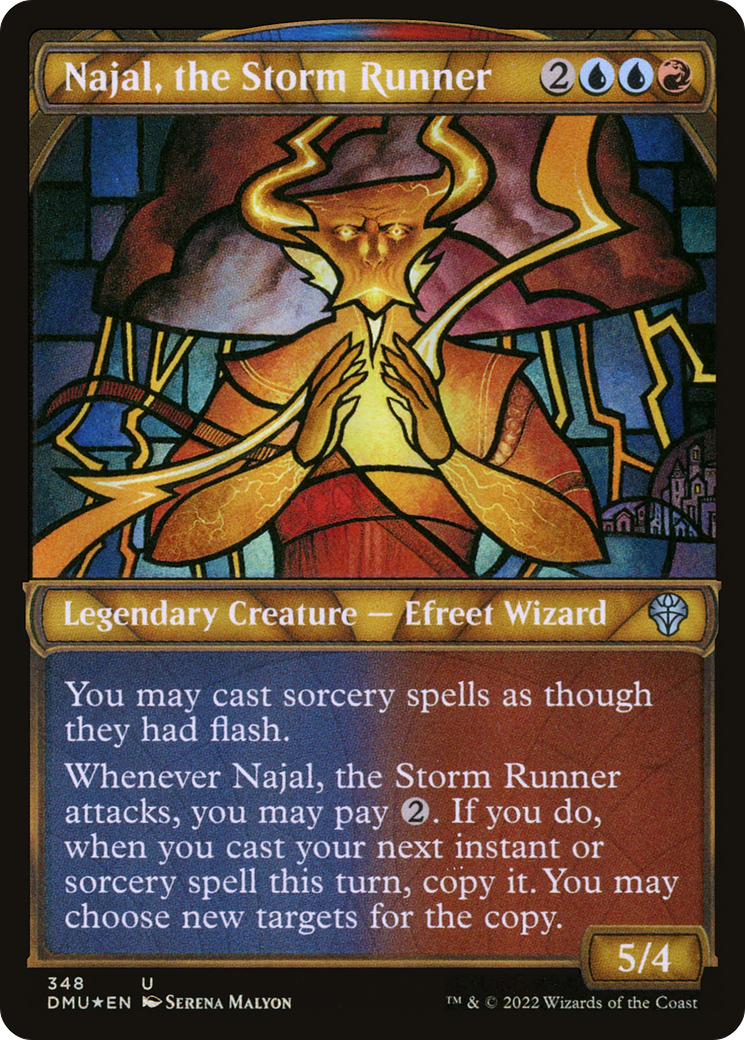 Najal, the Storm Runner (Textured Foil) (DMU-348) [Dominaria United] (Showcase) Foil MTG Single Wizards of the Coast