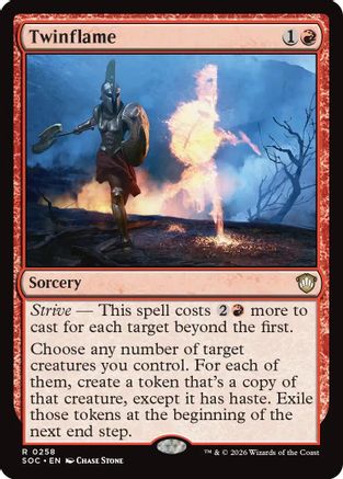 Twinflame (SOC-258) [Commander: Secrets of Strixhaven] MTG Single Wizards of the Coast