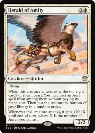 Herald of Amity (SOC-015) [Commander: Secrets of Strixhaven] MTG Single Wizards of the Coast