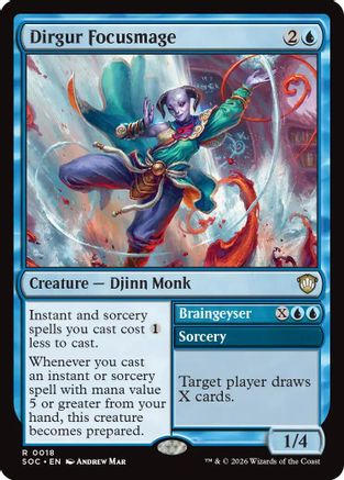 Dirgur Focusmage (SOC-018) [Commander: Secrets of Strixhaven] MTG Single Wizards of the Coast