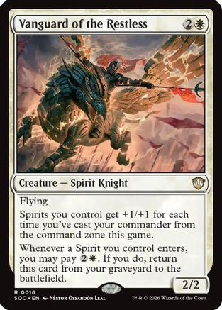 Vanguard of the Restless (SOC-016) [Commander: Secrets of Strixhaven] MTG Single Wizards of the Coast