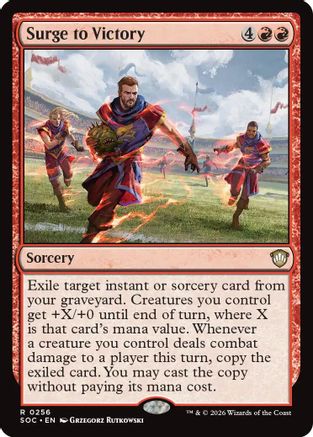 Surge to Victory (SOC-256) [Commander: Secrets of Strixhaven] MTG Single Wizards of the Coast