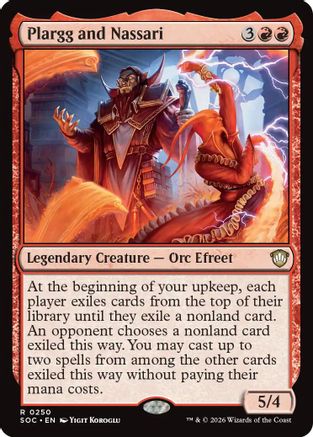 Plargg and Nassari (SOC-250) [Commander: Secrets of Strixhaven] MTG Single Wizards of the Coast