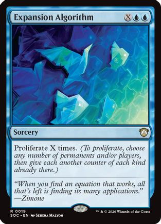 Expansion Algorithm (SOC-019) [Commander: Secrets of Strixhaven] MTG Single Wizards of the Coast