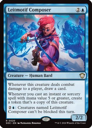 Leitmotif Composer (SOC-020) [Commander: Secrets of Strixhaven] MTG Single Wizards of the Coast