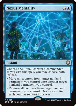 Nexus Mentality (SOC-021) [Commander: Secrets of Strixhaven] MTG Single Wizards of the Coast