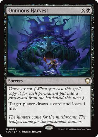 Ominous Harvest (SOC-028) [Commander: Secrets of Strixhaven] MTG Single Wizards of the Coast