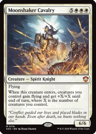 Moonshaker Cavalry (SOC-110) [Commander: Secrets of Strixhaven] MTG Single Wizards of the Coast