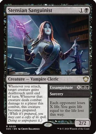 Stensian Sanguinist (SOC-029) [Commander: Secrets of Strixhaven] MTG Single Wizards of the Coast