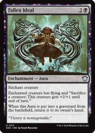 Fallen Ideal (SOC-117) [Commander: Secrets of Strixhaven] MTG Single Wizards of the Coast