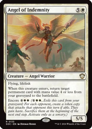 Angel of Indemnity (SOC-133) [Commander: Secrets of Strixhaven] MTG Single Wizards of the Coast