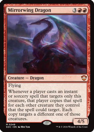 Mirrorwing Dragon (SOC-249) [Commander: Secrets of Strixhaven] MTG Single Wizards of the Coast