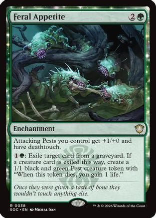 Feral Appetite (SOC-038) [Commander: Secrets of Strixhaven] MTG Single Wizards of the Coast