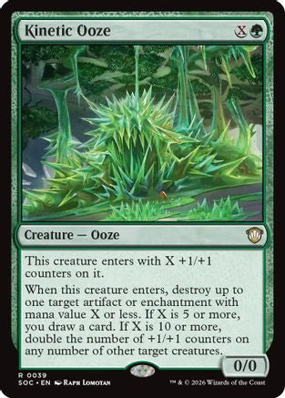 Kinetic Ooze (SOC-039) [Commander: Secrets of Strixhaven] MTG Single Wizards of the Coast