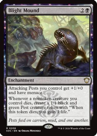 Blight Mound (SOC-208) [Commander: Secrets of Strixhaven] MTG Single Wizards of the Coast