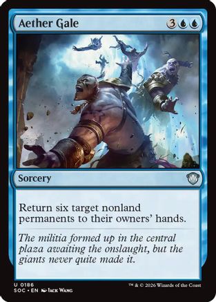 Aether Gale (SOC-186) [Commander: Secrets of Strixhaven] MTG Single Wizards of the Coast
