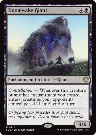 Doomwake Giant (SOC-212) [Commander: Secrets of Strixhaven] MTG Single Wizards of the Coast