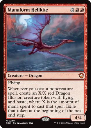 Manaform Hellkite (SOC-248) [Commander: Secrets of Strixhaven] MTG Single Wizards of the Coast