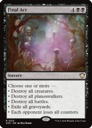 Final Act (SOC-213) [Commander: Secrets of Strixhaven] MTG Single Wizards of the Coast