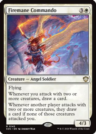 Firemane Commando (SOC-145) [Commander: Secrets of Strixhaven] MTG Single Wizards of the Coast