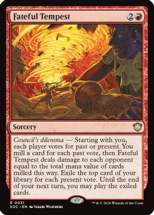 Fateful Tempest (SOC-031) [Commander: Secrets of Strixhaven] MTG Single Wizards of the Coast