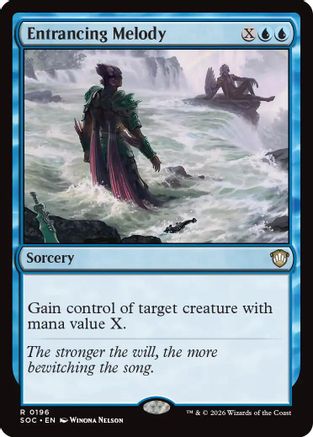 Entrancing Melody (SOC-196) [Commander: Secrets of Strixhaven] MTG Single Wizards of the Coast