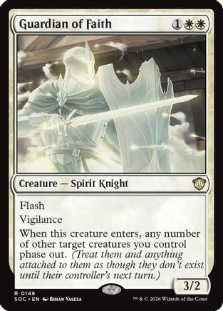 Guardian of Faith (SOC-148) [Commander: Secrets of Strixhaven] MTG Single Wizards of the Coast