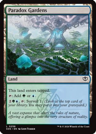 Paradox Gardens (SOS-258) [Secrets of Strixhaven] MTG Single Wizards of the Coast