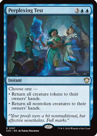 Perplexing Test (SOC-197) [Commander: Secrets of Strixhaven] MTG Single Wizards of the Coast