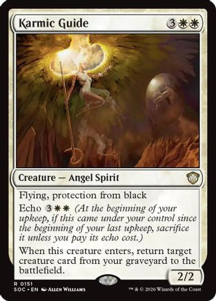 Karmic Guide (SOC-151) [Commander: Secrets of Strixhaven] MTG Single Wizards of the Coast