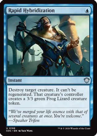 Rapid Hybridization (SOC-198) [Commander: Secrets of Strixhaven] MTG Single Wizards of the Coast