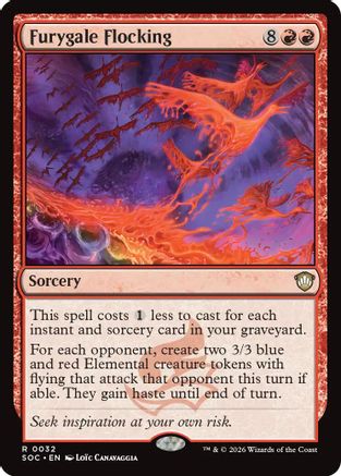 Furygale Flocking (SOC-032) [Commander: Secrets of Strixhaven] MTG Single Wizards of the Coast