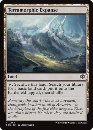 Terramorphic Expanse (SOS-265) [Secrets of Strixhaven] MTG Single Wizards of the Coast