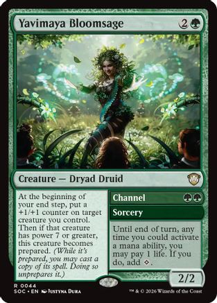 Yavimaya Bloomsage (SOC-044) [Commander: Secrets of Strixhaven] MTG Single Wizards of the Coast