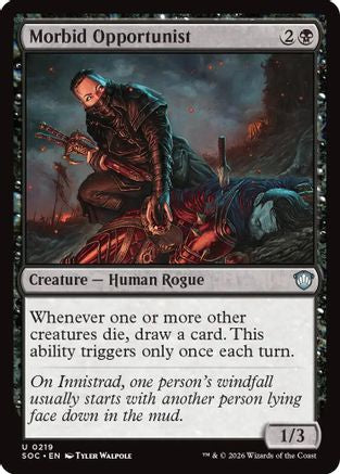 Morbid Opportunist (SOC-219) [Commander: Secrets of Strixhaven] MTG Single Wizards of the Coast