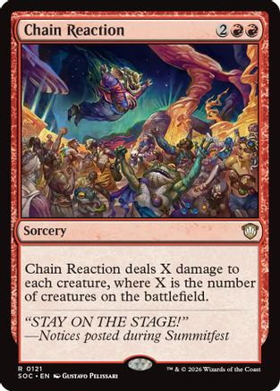 Chain Reaction (SOC-121) [Commander: Secrets of Strixhaven] MTG Single Wizards of the Coast