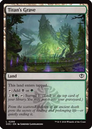 Titan's Grave (SOS-266) [Secrets of Strixhaven] MTG Single Wizards of the Coast