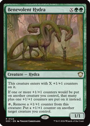 Benevolent Hydra (SOC-124) [Commander: Secrets of Strixhaven] MTG Single Wizards of the Coast