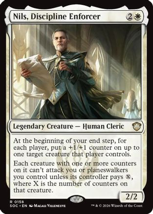 Nils, Discipline Enforcer (SOC-158) [Commander: Secrets of Strixhaven] MTG Single Wizards of the Coast