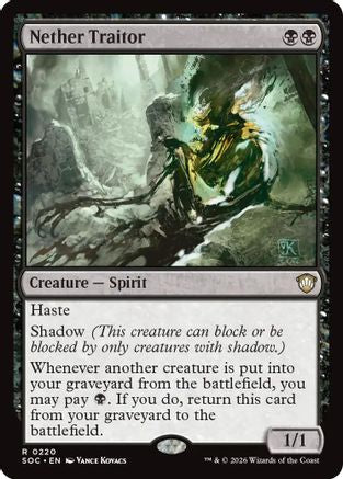 Nether Traitor (SOC-220) [Commander: Secrets of Strixhaven] MTG Single Wizards of the Coast