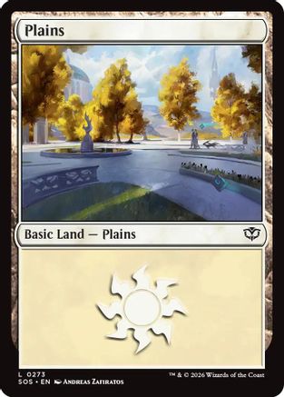 Plains (0273) (SOS-273) [Secrets of Strixhaven] Foil MTG Single Wizards of the Coast