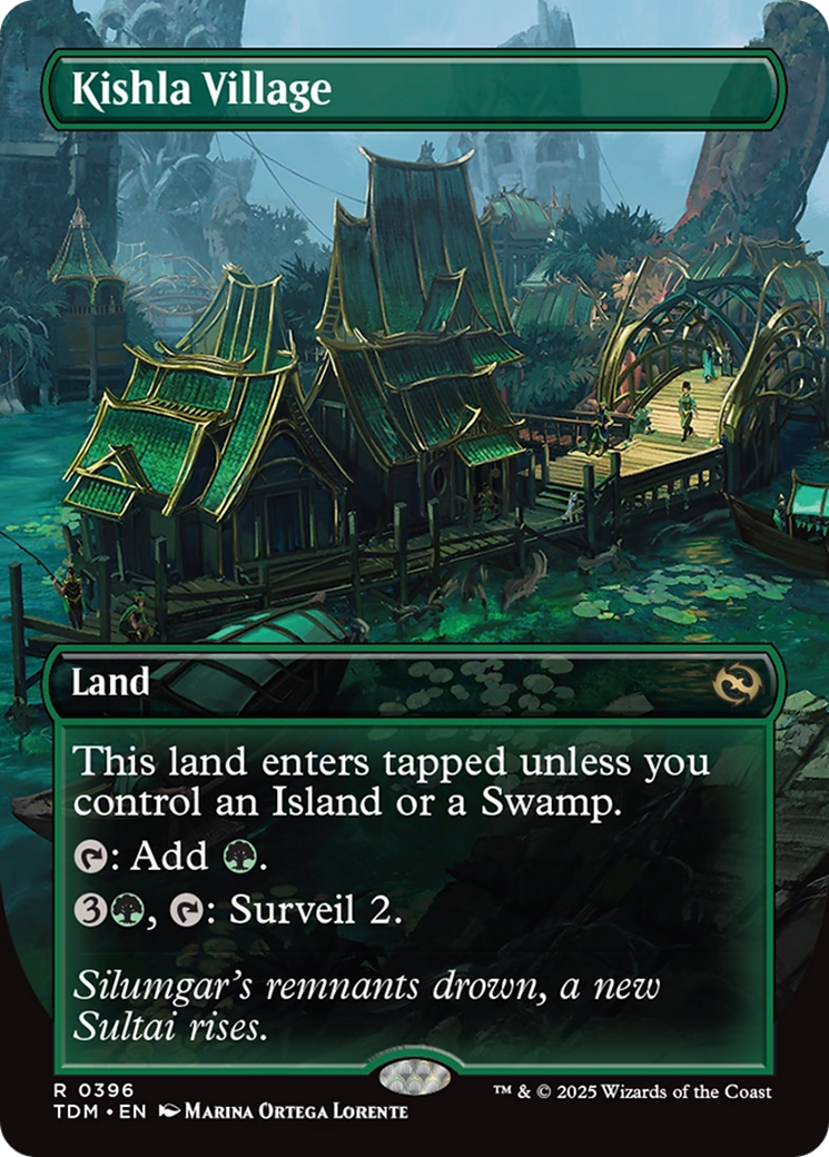 Kishla Village (Borderless) (TDM-396) [Tarkir: Dragonstorm] MTG Single Wizards of the Coast